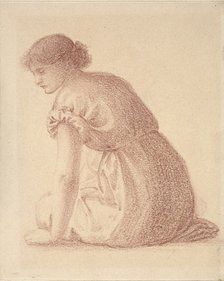 Seated Figure of a Woman, late 19th century. Artist: Sir Edward Coley Burne-Jones.