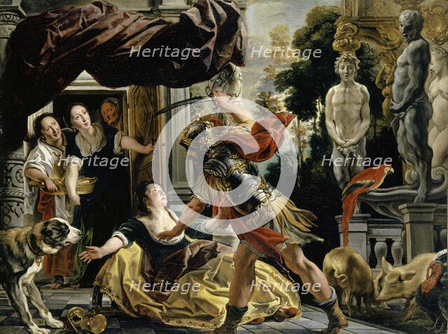 Ulysses and Circe, ca 1630-1634. Creator: Jordaens, Jacob (1593-1678).