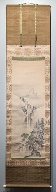 Landscape with Waterfall, Edo period, late 17th-early 18th century. Creator: Kanô Yôboku Tsunenobu.