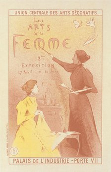 Affiche pour la deuxième Exposition des "Arts de la Femme"., c1897. Creator: Etienne Moreau-Nelaton.