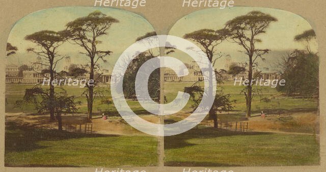 Greenwich Hospital, about 1860. Creator: London Stereoscopic & Photographic Co.
