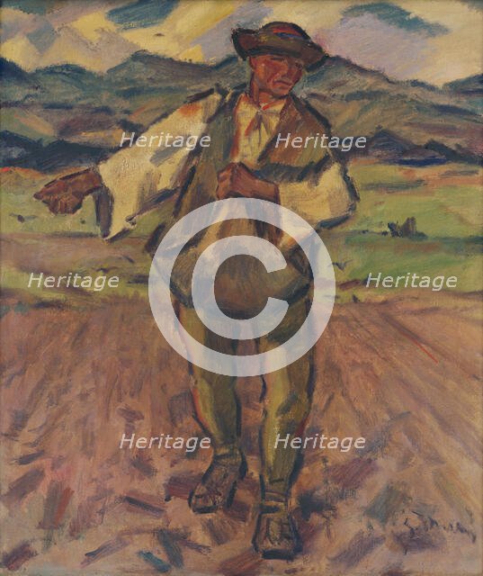 Sower, 1935-1938. Creator: Gustav Mally.