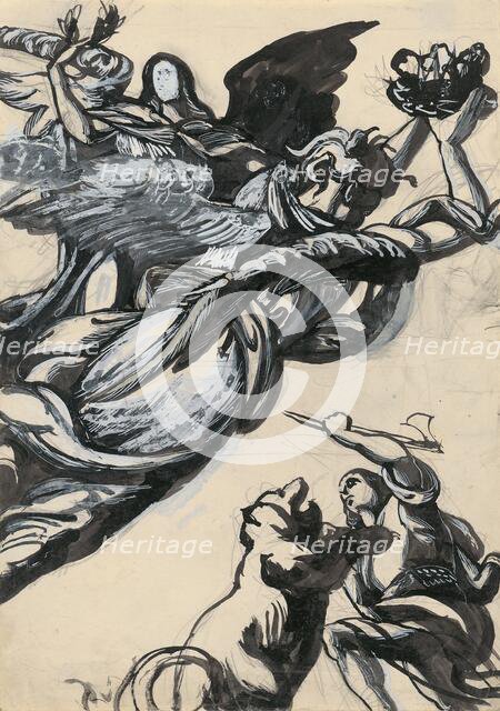 Abduction by a Monster, 1940-1944. Creator: Ján Novák.