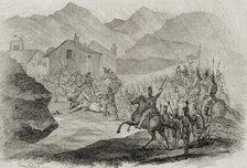 First Carlist War, (1833-1840): Battle of Nazar and Asarta, 29 December 1833, (1842).  Creator: Unknown.