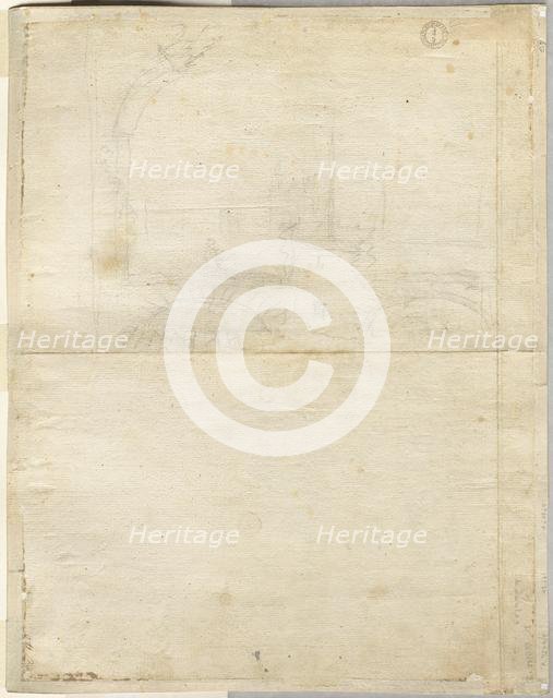 Sketch for San Giovanni in Laterano (verso), 1664. Creator: Lievin Cruyl (Flemish, c. 1640-c. 1720).