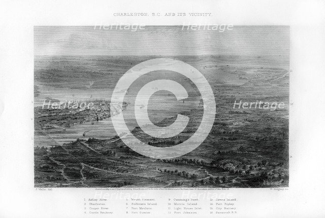 Charleston, South Carolina, 1862-1867.Artist: W Ridgway