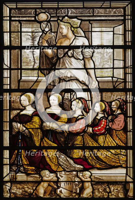 Portrait of the daughters of Anne de Montmorency (1493-1567) and Madeleine of Savoy (1510-1586), 1544. Artist: French master  