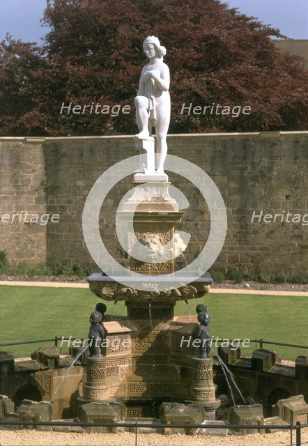 The Venus fountain, Bolsover Castle, Derbyshire, 2000. Artist: J Bailey