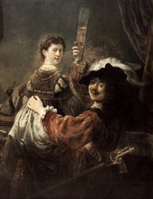 'The Prodigal Son in the Tavern' (Rembrandt and Saskia), c1635.  Artist: Rembrandt Harmensz van Rijn    