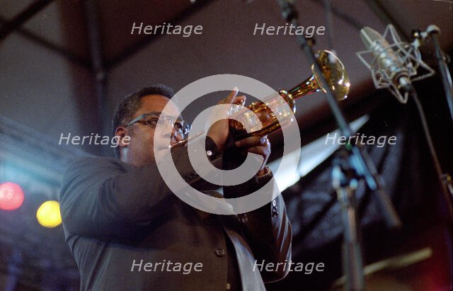 Jon Faddis, Charlie Parker Legacy Band, Brecon Jazz Festival, Powys, Wales, 2005. Creator: Brian O'Connor.