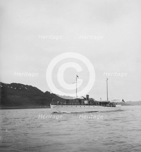 The 30 ton motor yacht 'Scaramouche', 1934. Creator: Kirk & Sons of Cowes.