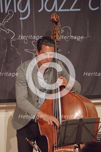 Ed Babar, Peter Letanka Trio, Steyning Jazz Club, Steyning, West Sussex, 2022. Creator: Brian O'Connor.