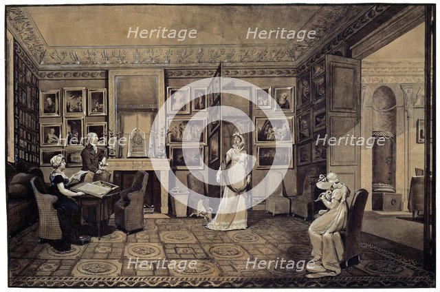 'Drawing Room in the Baryatinsky House in Altona', 1807.  Artist: Elisabeth Louise Vigee-LeBrun