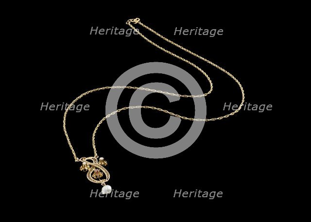 Necklace worn by Jessie Greer, gifted to her by George J. Jones, ca. 1919. Creator: Unknown.