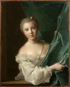 Portrait of Eleonore Louise de Berville, marquise de Hallay-Coetquen, 1751. Creator: Nattier, Jean-Marc (1685-1766).
