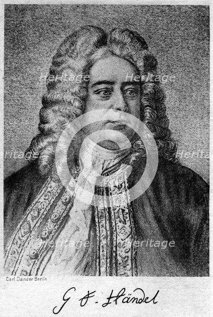 George Frideric Handel (1685-1759), German-born British composer, 20th century.Artist: Carl Jander