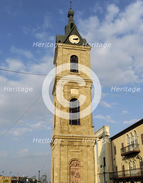 The Clock Tower, Old Town, Jaffa, Israel, 2013. Creator: LTL.