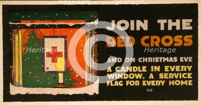 Christmas Fundraising Poster for the Red Cross, 1918.