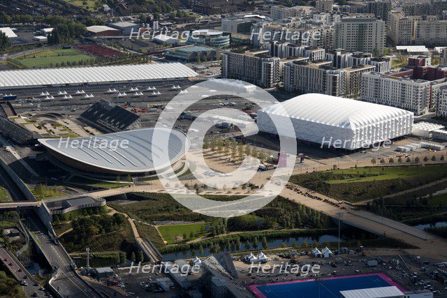 Velodrome, Basketball Arena and Olympic Village, Queen Elizabeth Olympic Park, London, 2012. Artist: Damian Grady.