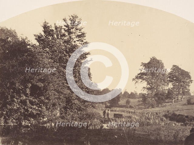 The Woodland Stream, 1856. Creator: Plunket.