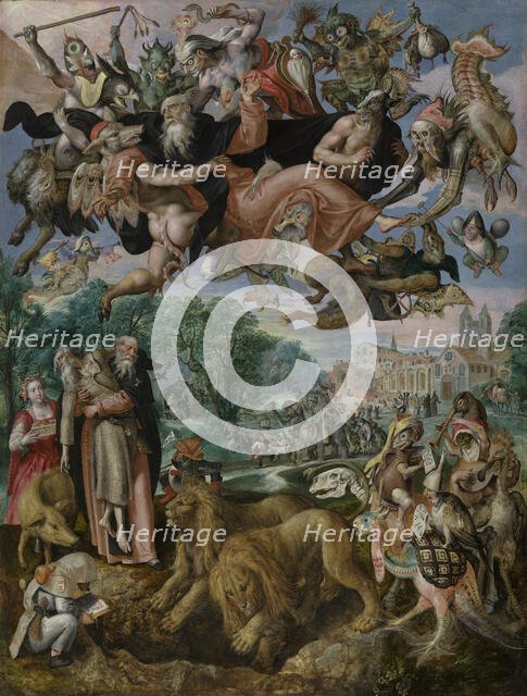 The Temptation of Saint Anthony the Great, 1594. Creator: Martin de Vos.