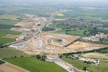 A14 Cambridge to Huntingdon road improvement scheme, Brampton, Cambridgeshire, 2018. Creator: Historic England.