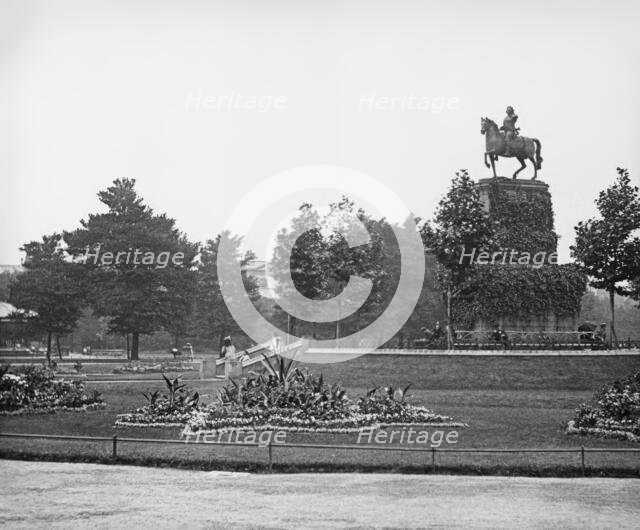 Equestrian statue of George II; St Stephens Green, Dublin, Ireland, 1900. Creator: Robert Augustus Henry L'Estrange.