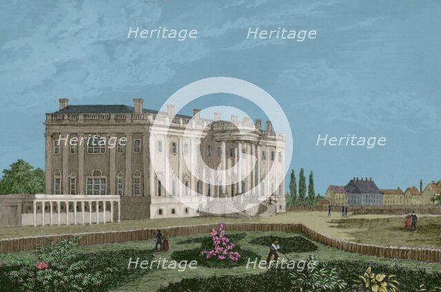 The White House, Washington DC, United States, 1837, (1850).  Creator: Jules Louis Arnout.