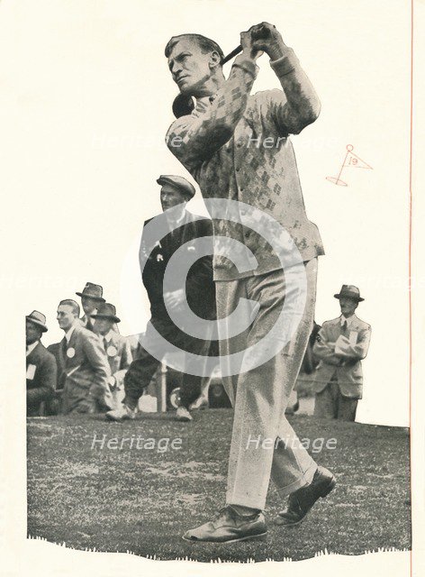 'Archie Compston approaches: I Have No Use For A Club Without Booth's', c1935 (1935).  Artist: Unknown.