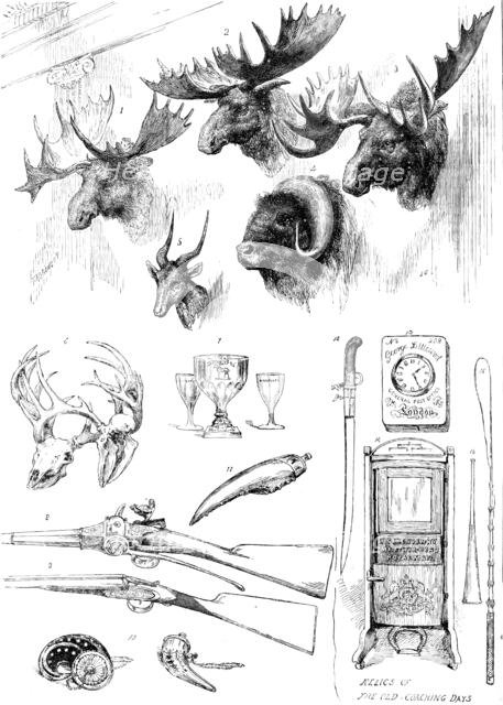 Sketches from the Sport and Art exhibition at the Grosvenor Gallery, 1890. Creator: Unknown.