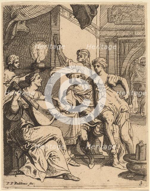 The Prodigal Wasting His Substance in the Tavern. Creator: Theodoor van Thulden.