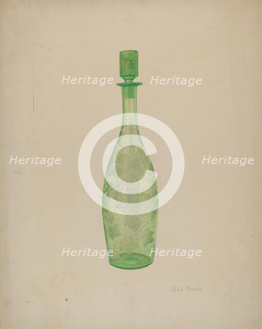 Liquor Bottle, c. 1939. Creator: Adele Brooks.