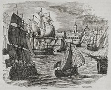 French Revolutionary Wars - Siege of Toulon, 1793 (1851). Creators: Miranda, Chamorro.