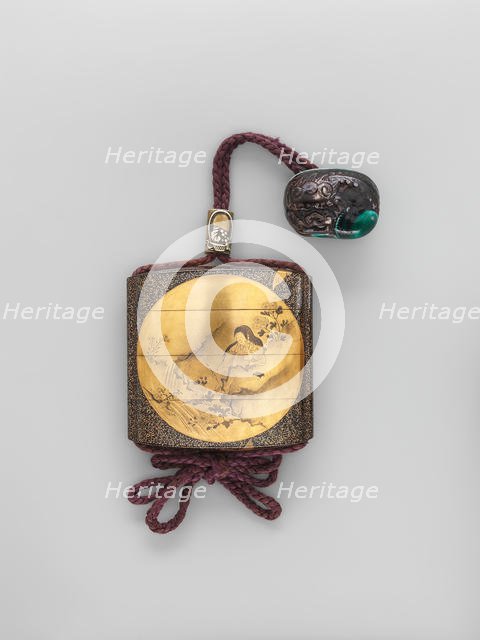 Inro with "Chrysanthemum Youth" (Kikujido), first half of the19th century. Creator: Unknown.