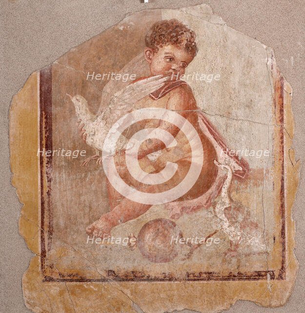 Childhood of Adonis , 1st century. Creator: Roman-Pompeian wall painting.