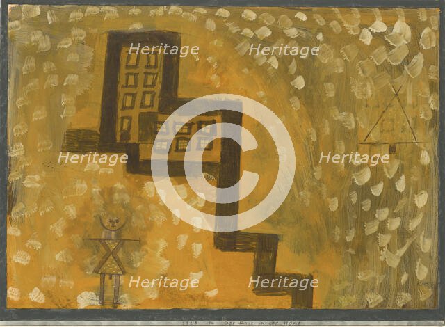 The House On High, 1923. Creator: Klee, Paul (1879-1940).