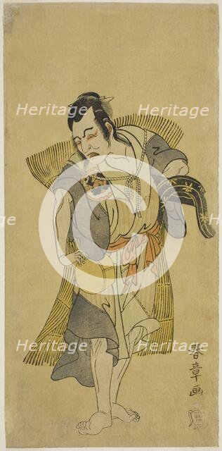 The Actor Nakamura Utaemon I as Kudo Suketsune Disguised as a Beggar in the Play..., c. 1769. Creator: Shunsho.