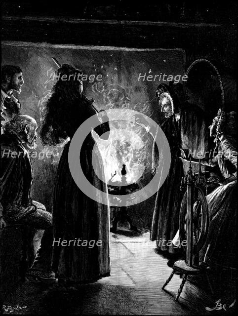 "You," she cried, pointing her long skinny finger at Roland. "You! oh! you have come at last", 1890. Creator: R. Taylor.