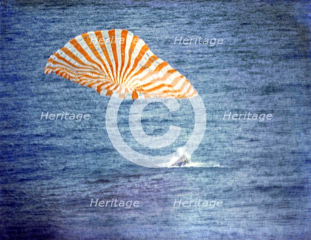 Gemini 10 splashdown, 1966. Creator: NASA.