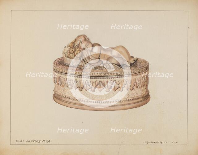 Oval Shaving Mug, 1936. Creator: J. Howard Iams.