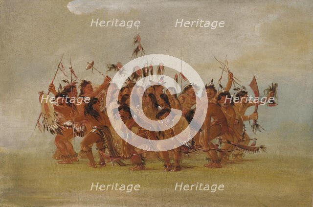 Scalp Dance, Mouth of the Teton River, 1835-1837. Creator: George Catlin.