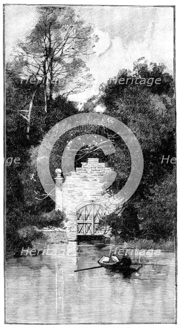 Eastwell Park: the boat-house, 1895. Creator: Unknown.