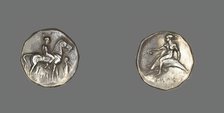 Stater (Coin) Depicting a Horseman, probably 380-345 BCE. Creator: Unknown.