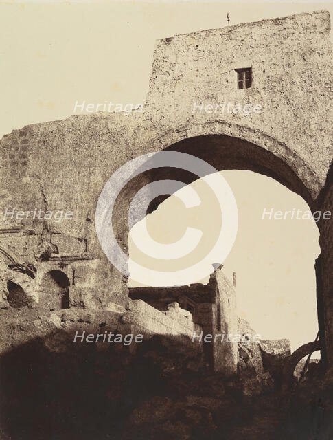 Arcade de l'Ecce Homo. Ponce Pilate présente Jésus au Peuple, 1860 or later. Creator: Louis de Clercq.