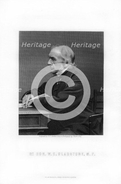 William Ewart Gladstone, British Liberal Party statesman and Prime Minister, 1893.Artist: George J Stodart