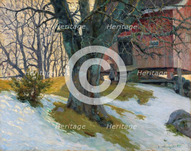 In April, 1892. Creator: Gustav Wentzel.