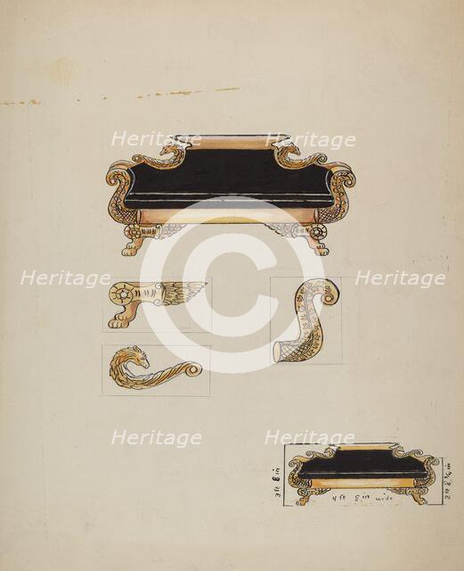 Sofa, c. 1936. Creator: Wellington Blewett.