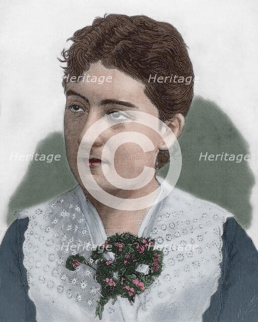 Maria Guerrero (1867-1928), Spanish actress, 1890. Creator: Unknown.