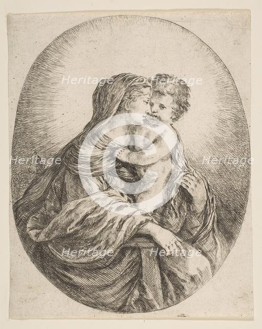 Virgin Embracing the Christ Child, ca. 1641. Creator: Stefano della Bella.