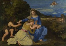 The Virgin and Child with the young Saint John the Baptist (The Aldobrandini Madonna), ca 1532. Artist: Titian (1488-1576)